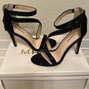 Black sparkling heels super cute!!